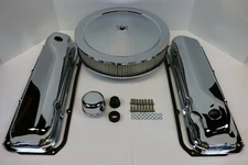 Ford 351C 400M Chrome Engine Dress Up Kit Valve Covers 14" Air Cleaner Gaskets