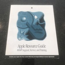 Vtg 1993 Macintosh Mac Resource Guide 800 Support Service Training Documents