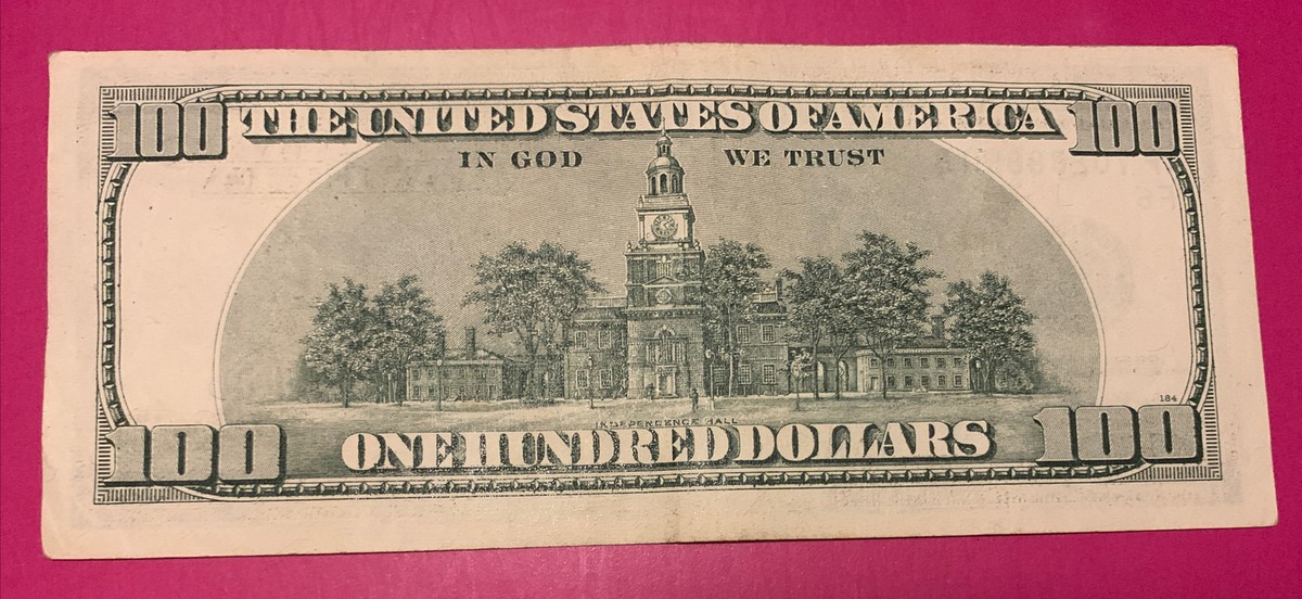 $100 1996 Series FRN F6 District Serial # AF 70288890 B | eBay