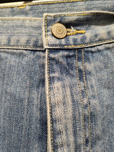 Lands' End Men's Traditional Fit Jeans 38x32 Square Rigger Straight Blue Denim - Picture 3 of 6