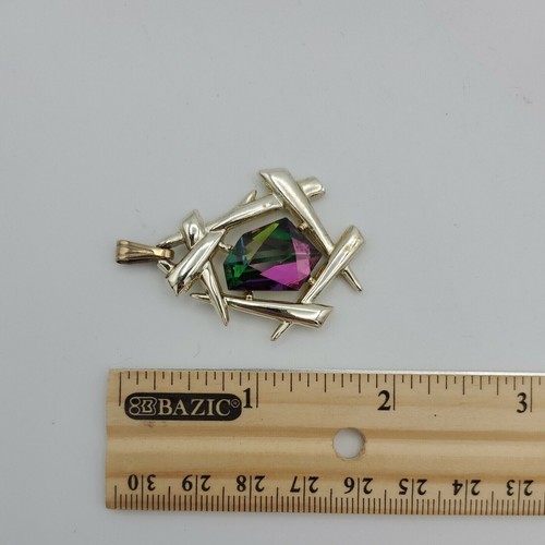 VINTAGE SARAH COVENTRY chinesisch modern GOLDTON WASSERMELONE STRASS Anhänger - Bild 9 von 9