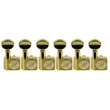 Kluson 6 In Line Contemporary Diecast Series Fender 2 Pin Tuning Machines Gold