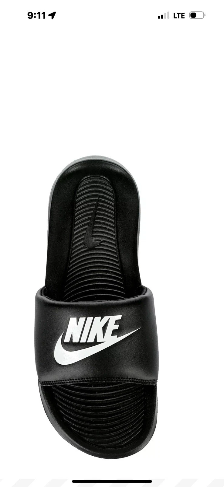 Nike Victori One Slide Uomo Nero Bianco 12