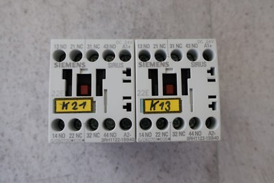 Siemens Hilfsschütz 3RH1122-1BB40 - 24VDC, Baugröße S00, 2 Schließer + 2 Öffner