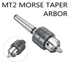 MT2 Morse Taper Arbor Chuck for Mini Metal Lathe Includes Key and No Bit Slip