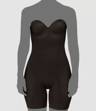 Spanx Women's Black Suit Your Fancy Strapless Bodysuit Shapewear Size Medium