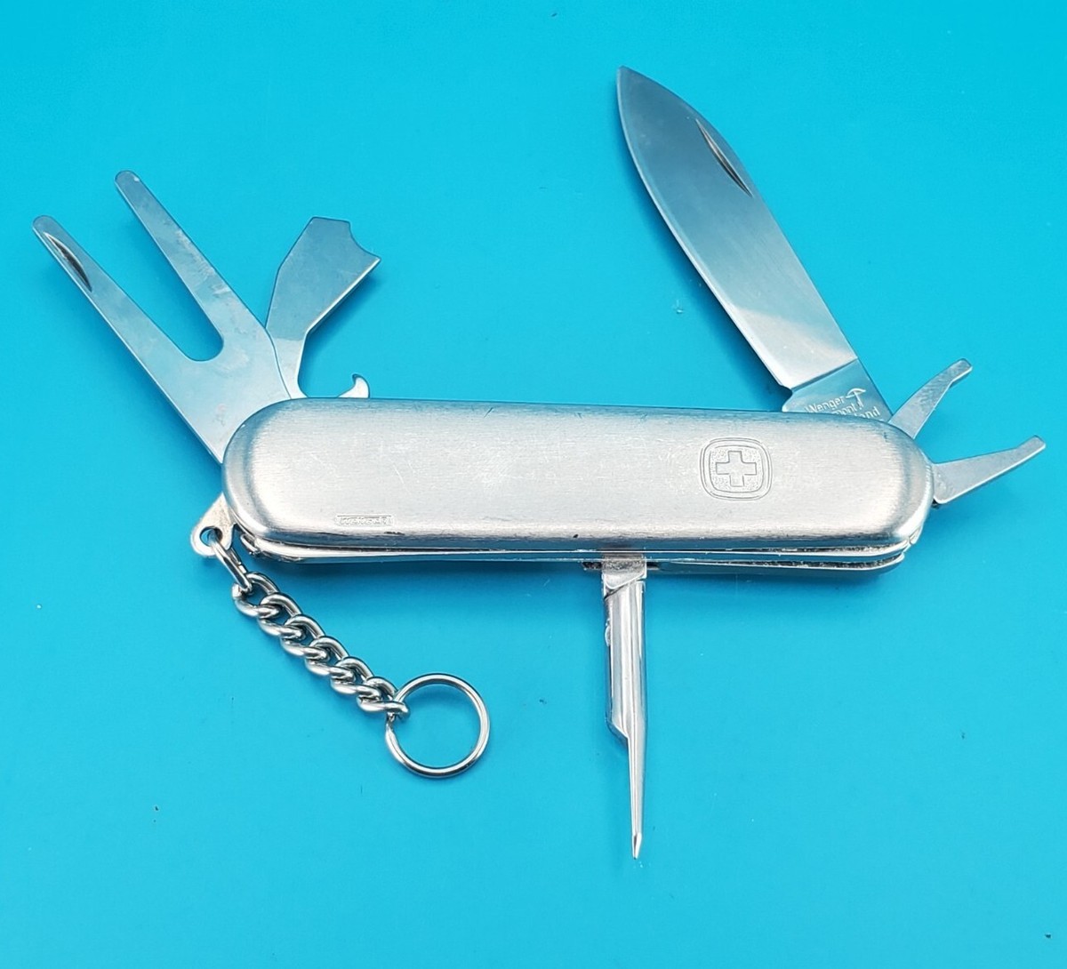 Wenger Golf Pro Stainless Steel Swiss Army Knife! RARE! *ACADEMY