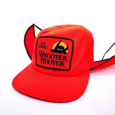 Vintage Jack Daniel's Wooter Hooter Ear Flap Snapback Hat Bad Foam