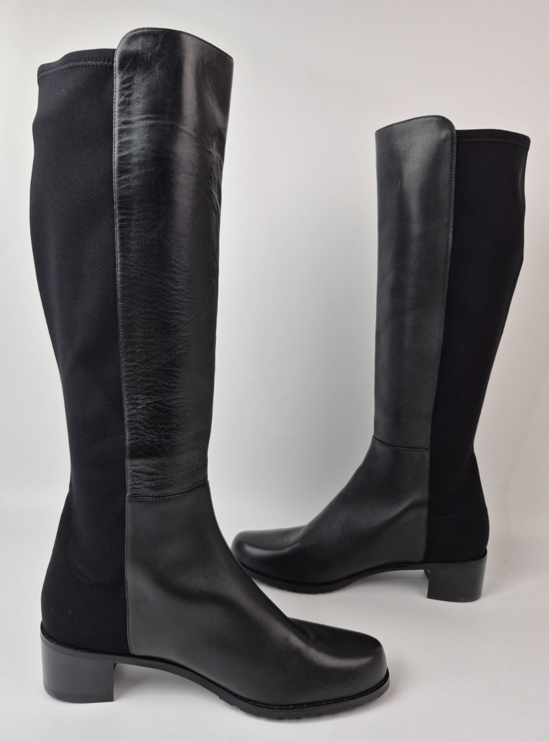 Stuart Weitzman Women's Black Leather Jayla Knee High Boots Size 9 B