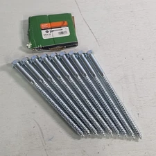 The Hillman Group 230188 Hex Lag Screw, 5/8-Inch X 10-Inch, Zinc, Pack Of 9 NWOB