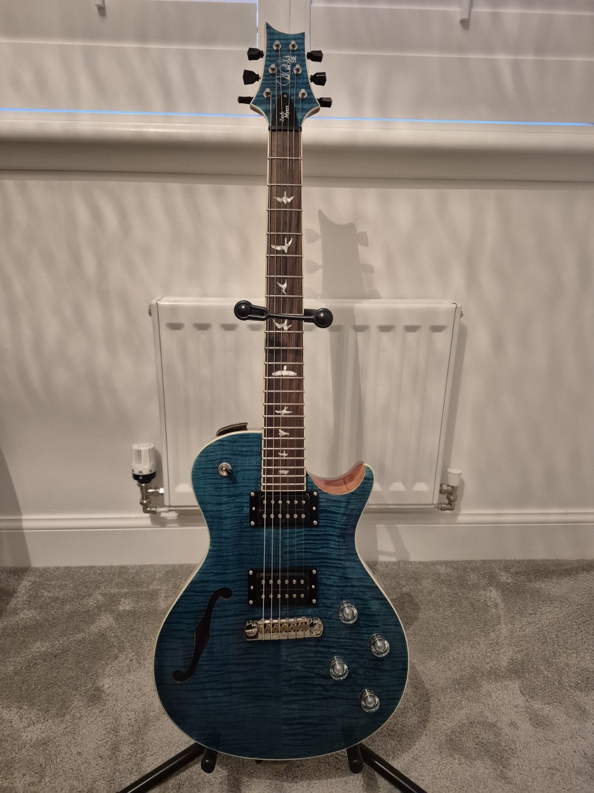 PRS SE Zach Myers Electric Guitar (Blue), inc Case & Strap: EXCELLENT CONDITION