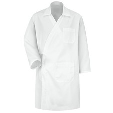 Red Kap unisex adult Butcher Wrap chefs jackets, White, X-Large US