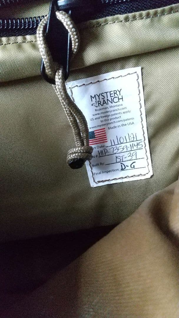 Mystery Ranch Bozeman MT USA Coyote Hip Monkey Bag Men Unused Near