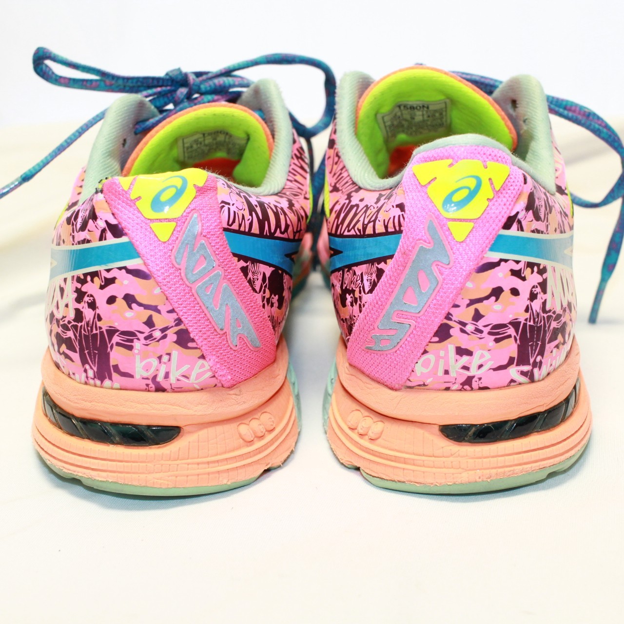 Asics Size 9 Yellow Multi Gel Noosa Tri 10  Running Shoes Sneakers - T580N thumbnail 4