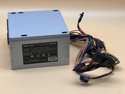 COMQTECH 525W ATX P4 Switching Power Supply Model CQ-PSU525W very good   