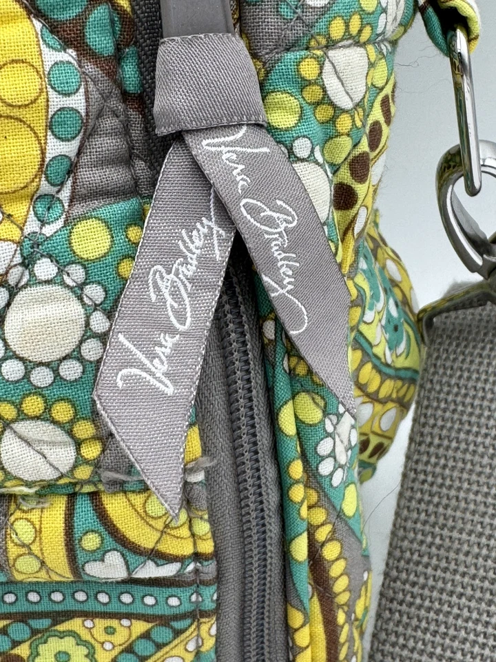 Vera Bradley Bolso Mensajero para Laptop Limón Parfait Acolchado Tela Correa para el Hombro Foto 4 de 4