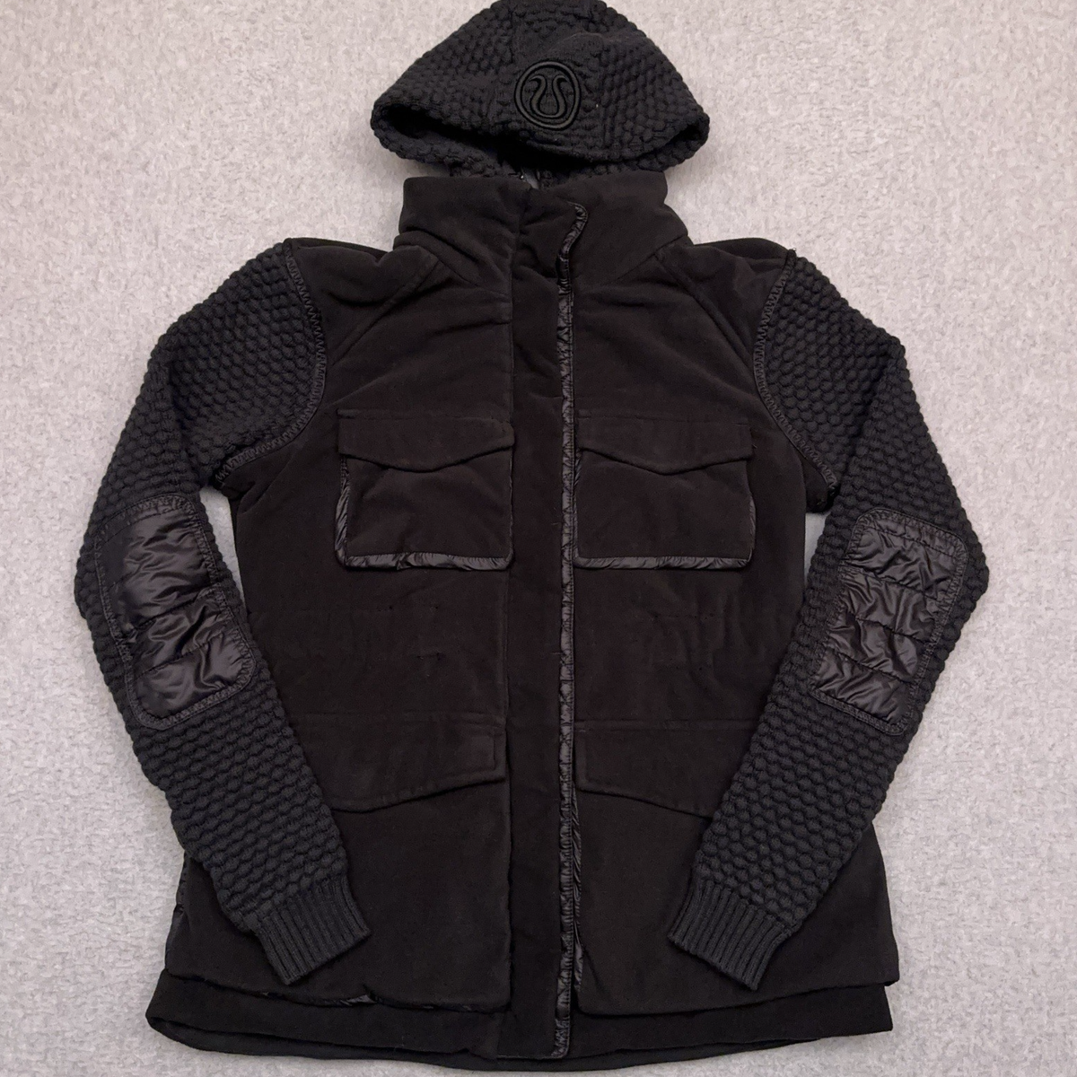 Lululemon Miracle Jacket Women's Black Full Zip Hooded Removable