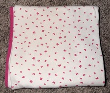 Carter's White Pink Butterflies Butterfly Knit Receiving Swaddle Blanket Lovey