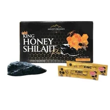King Honey Shilajit Mount Organics Energy & Stamina Lab Tasted 15 GM 10 Per Box