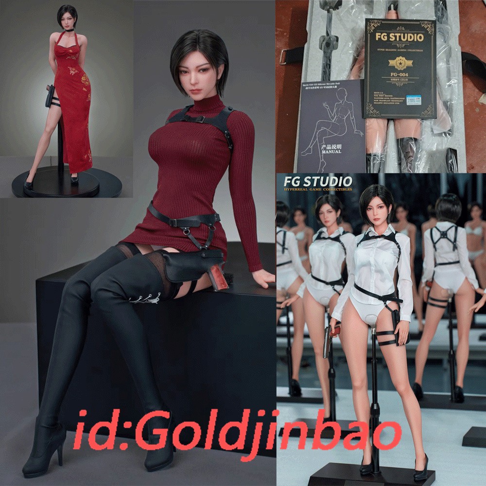 FG Studio Zombie Agent Girl Model In Stock Painted Silicone 1/3