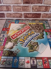 Pokémon Monopoly Johto Edition Board Game Replacement Board Only