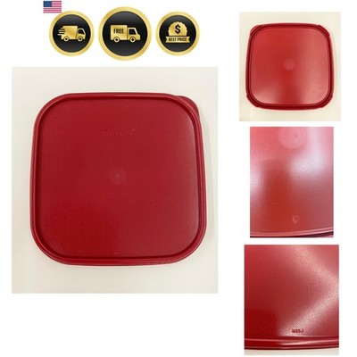 Tupperware Modular Mates Square Replacement Lids Seal Lid 1623 Red 7'' x 7''
