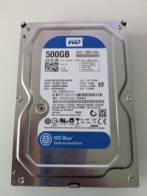 500GB HDD 3,5 zoll intern WD Blue