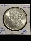 1884-O Morgan Silver Dollar Choice UNC 💎Gold Rim Toning, Blast White, Nice Date