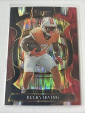 2025 Panini Select - Concourse Bucky Irving #38 Black & Red Shock Prizm