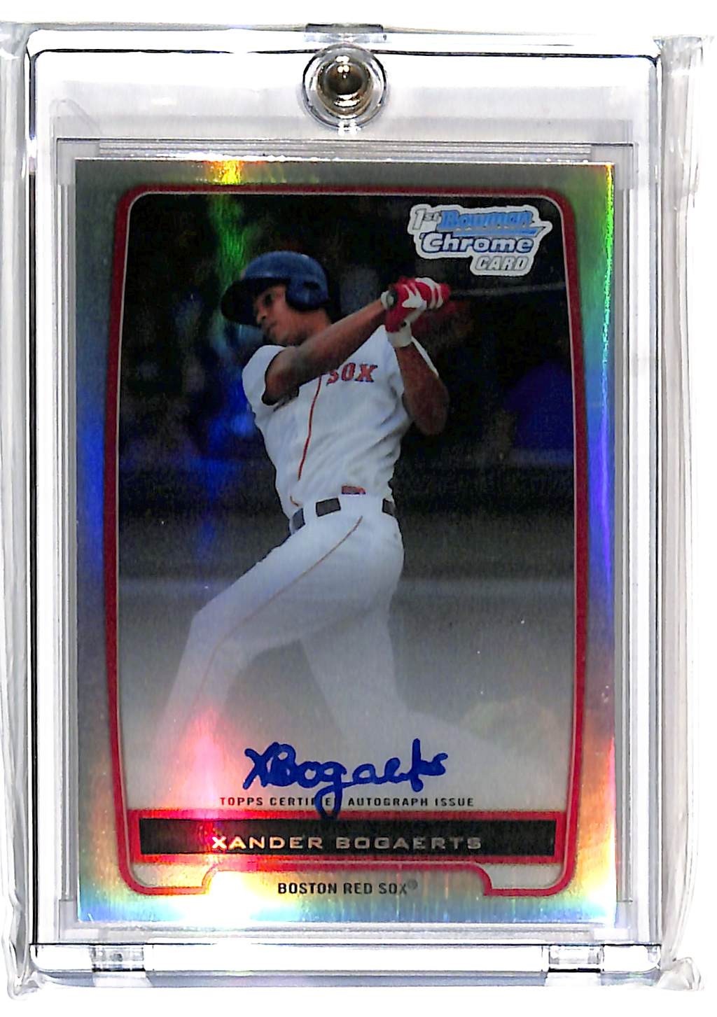2012 Bowman Chrome #BCP105 Xander Bogaerts Refractor /500 Auto Autograph