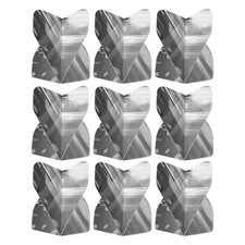 Dart Wings, 9pcs PET Standard Darts Accessories Strip Thickness, Black, Grey