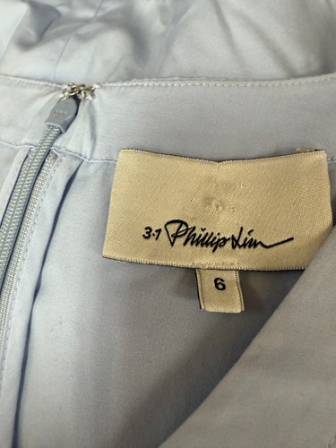 3.1 Philip Lim Light Blue Poplin Side Stud Blouse SZ 6 - Picture 4 of 4