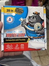 Shower Threshold Water Barrier Dam 98" Transparent Collapsible Water Resistant