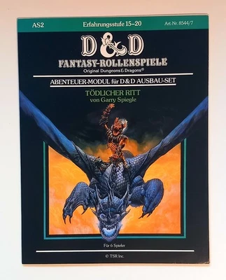 D&D AS2 Tödlicher Ritt (DE, FSV 1984) Abenteuer Stufe 15–20 sehr gut - Bild 1 von 4