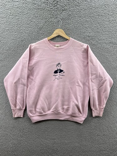 Fruit Of The Loom Lizzie Borden Fall River MA Pink Crewneck Sweatshirt Sz. Large