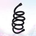2 stücke 1,5 Matte schwarz PVC flexible Anti-Wickel-Duschschlauch Badezimmer