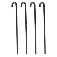 4pcs Black Cosplay Crutch: Magician Costume Prop Pretend Play Dancing Cane