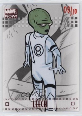 2013 Upper Deck Marvel Now! Red Ruby Variant 8/10 Leech #51V i1f