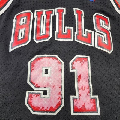Chicago Bulls Jersey Mens XL Black NBA Basketball Dennis Rodman