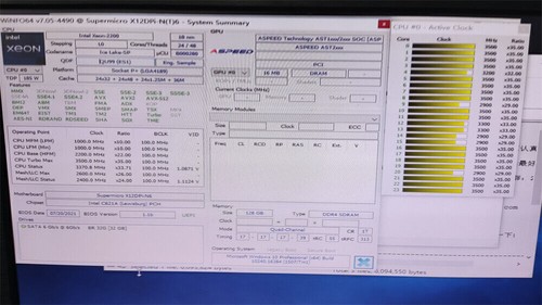 Gigabyte MU72-SU0 Motherboard With Intel Xeon Gold 6336Y ES CPU, 128GB RAM - Afbeelding 2 van 6