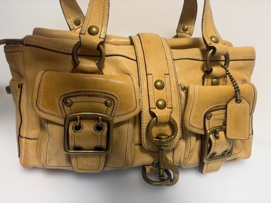 Coach Black Leather 65th Anniversary Legacy Mandy Satchel #10330
