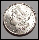 1891-CC  MORGAN DOLLAR Well Struck BRIGHT WHITE  Nice BU   #28D45 .900 SILVER