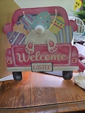 Welcome Easter Wooden Hanging Door/Wall Sign.