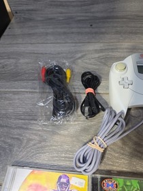 SEGA HKT-3020 Dreamcast  Home Console Bundle W/ Controller, Cords & 4 Games 🎮 