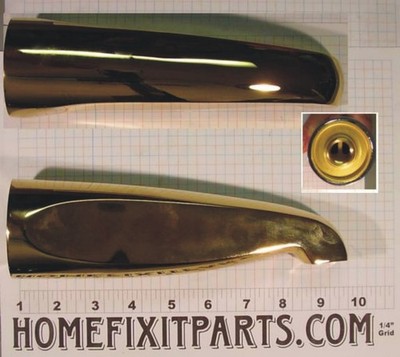 8-1/2 inch Extra long Tub Spout Polished Brass Plated Rear Mount 3/4'' or 1/2''