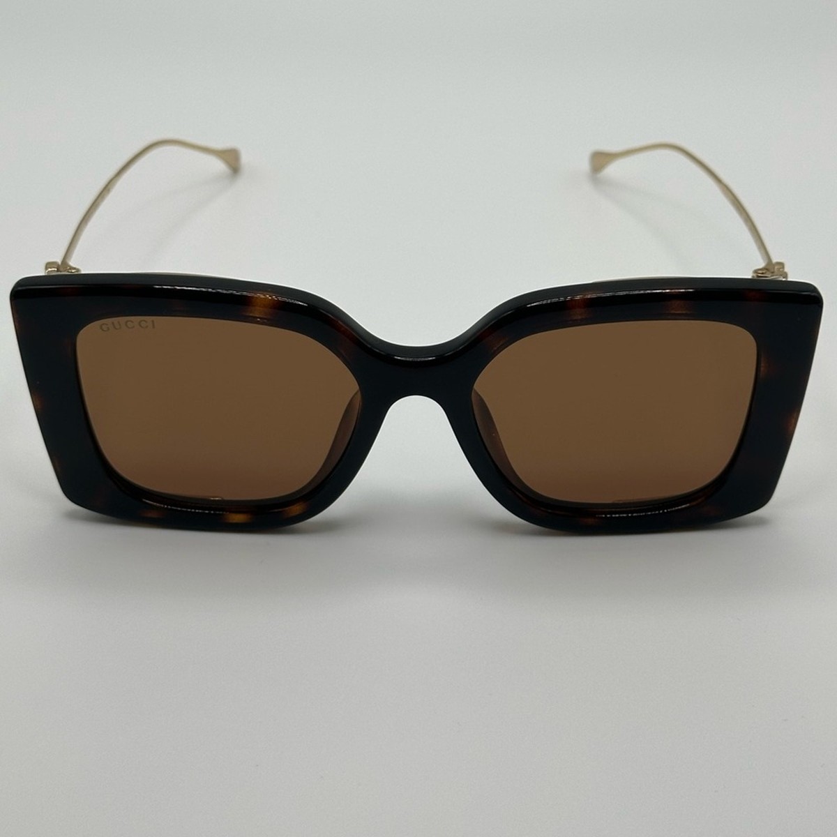 サングラス Anna Sui Sunglasses AS1025 Brown Havana Beige Floral Suzy Levian Women's Brown Tortoise Square Cat-Eye Lens Gold