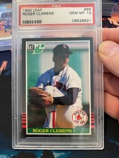 1985 Leaf Roger Clemens PSA 10 Rookie Card