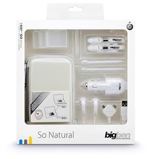 Natural 9 Element OS عبوة نينتندو DS LITE DSI جديد شاحن غطاء أبيض