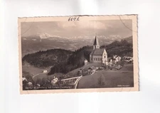 F6689) carte postale, DÜRNBERG près de HALLEIN église rue cimetière ALT