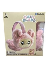 Baby Bears Plush Wireless Bluetooth Headphones With Adjustable Headband Soft Cus
